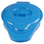 Bedpan Blue with Lid